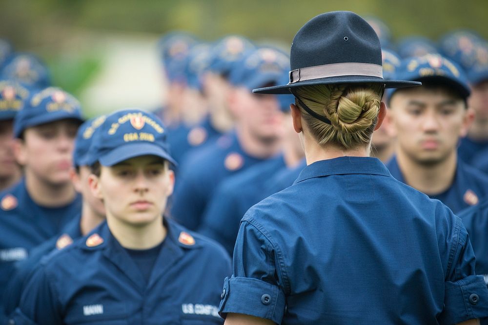 NEW LONDON, Conn. -- Cadets at the U.S. Coast Guard Academy participate in a week-long training course with Cape May Recruit…
