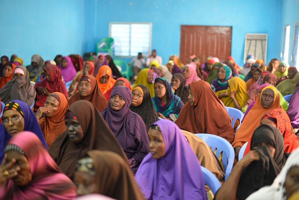 Participants attend an awareness forum on Somali women participation in the upcoming elections 2016 in Mogadishu on June 11…