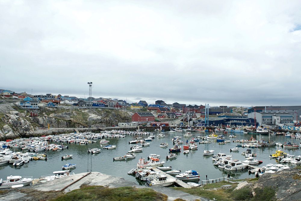 The Port of Ilulissat, Greenland, is Pictured Before Secretary Kerry Takes a Cruise Through an Iceberg Field