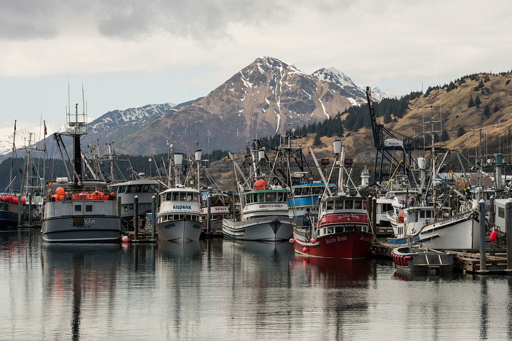May 14, 2018 - A fishing vessels in St. Paul Harbor in Kodiak, Alaska. Original public domain image from Flickr
