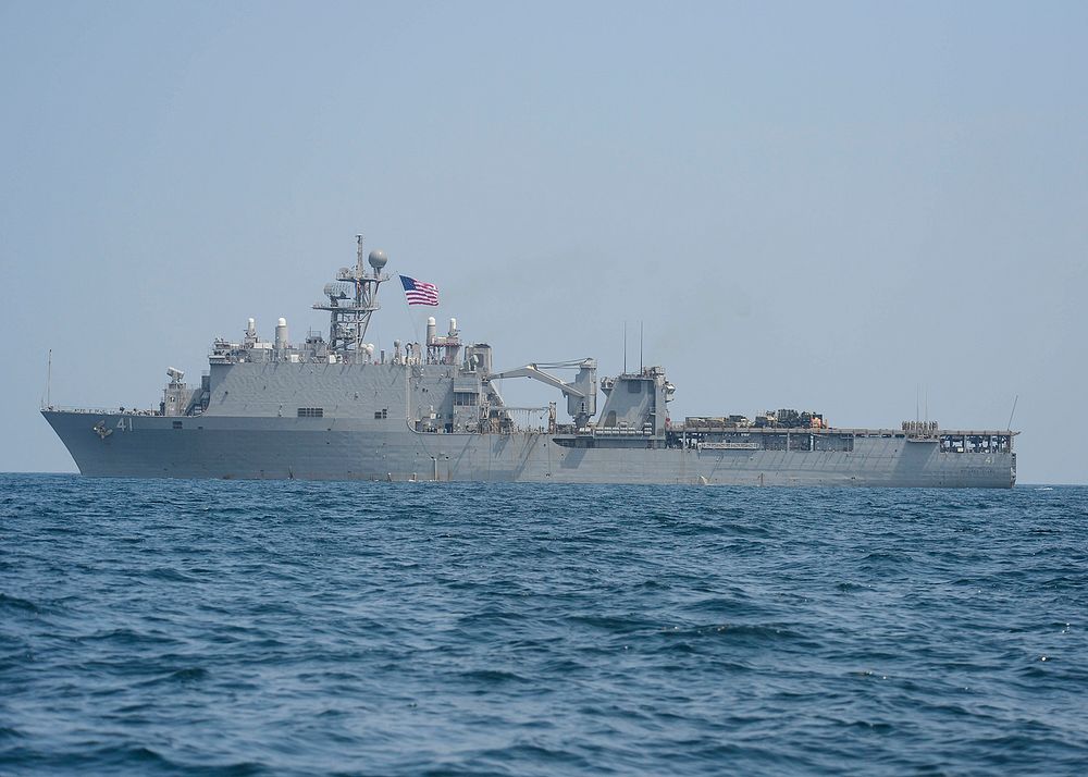 BLACK SEA (August 2, 2016) The amphibious dock landing ship USS Whidbey Island (LSD 41) transits the Black Sea Aug. 2, 2016.