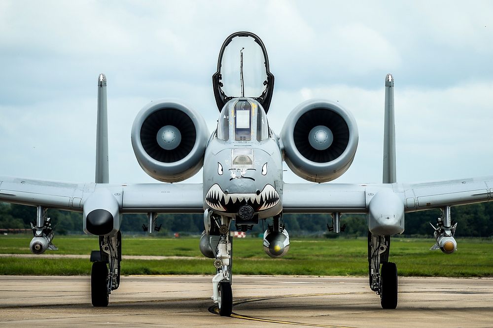 An A-10 Thunderbolt II with the 75th Fighter Squadron at Moody Air Force, Ga., taxis at Barksdale Air Force Base, La., Aug.…