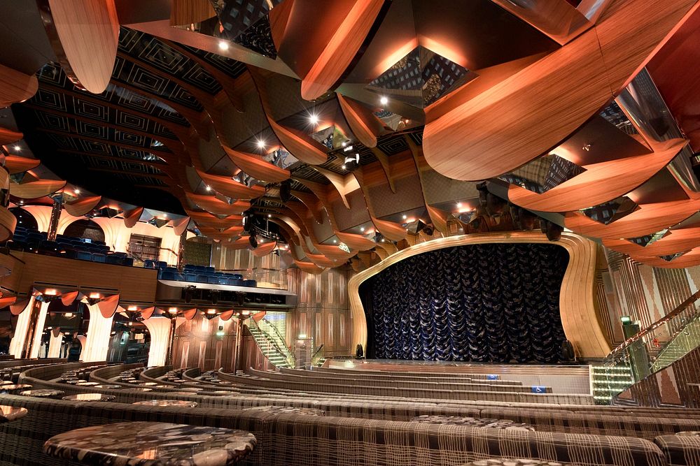 Theatre of the Costa Deliziosa cruise ship.