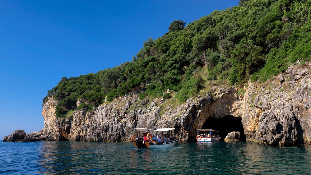 The sea caves of Paleokastritsa, Corfu.