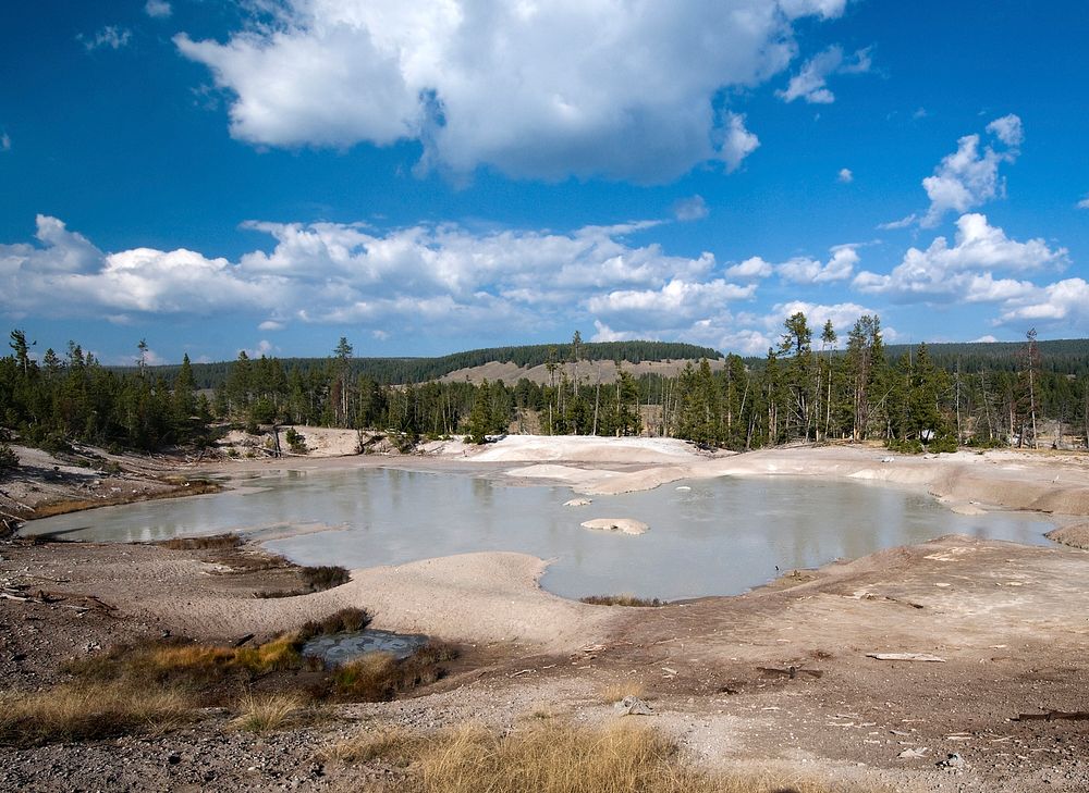 Mud GeyserMud Geyser was another popular attraction for early tourists visiting Yellowstone. An eruption of Mud Geyser would…