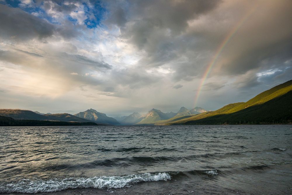 LakeMcDonald- Alls Well That Ends Well. Original public domain image from Flickr