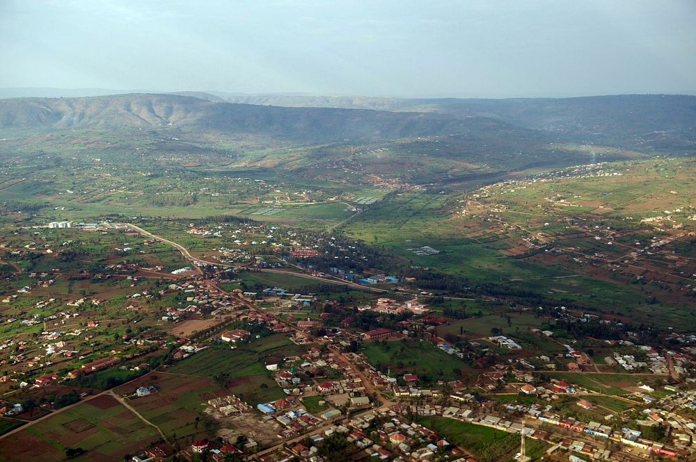 A View of the Outskirts of Kigali From Secretary Kerry's Plane.