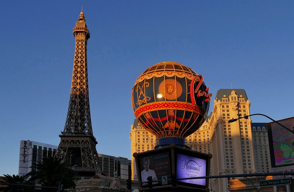 Paris Las Vegas. This French-themed casino hotel with a half-size Eiffel Tower is across the Strip from The Bellagio and a 9…