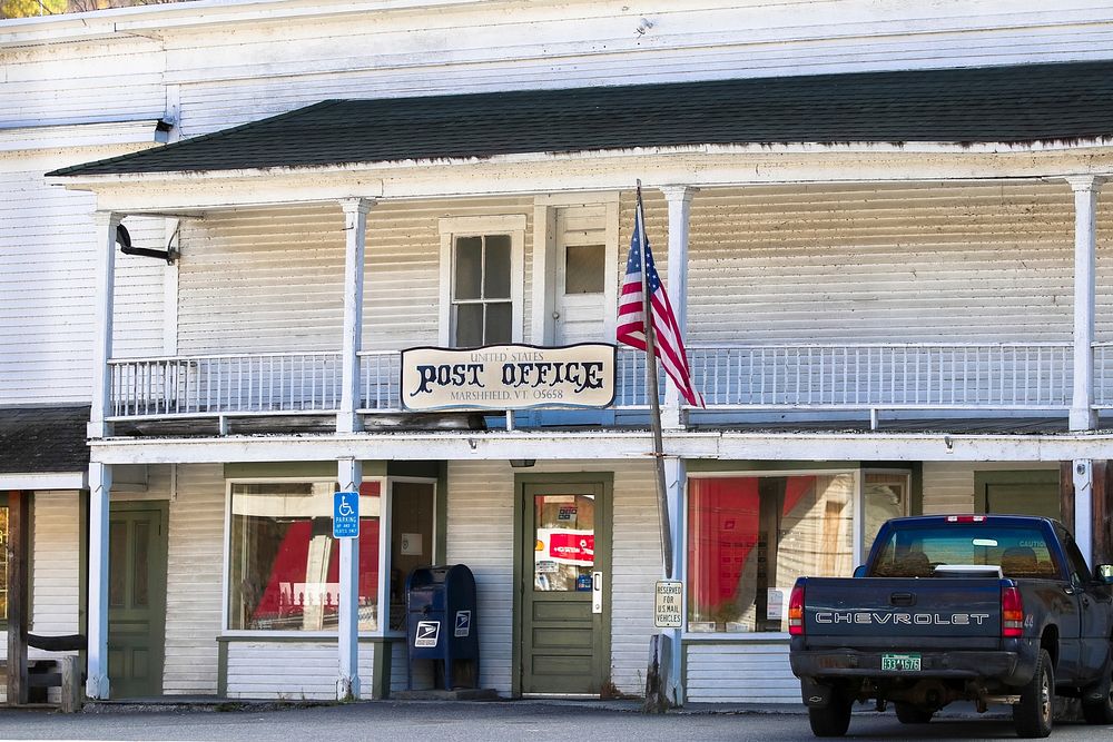 US Post Office Marshfield VT 05658.