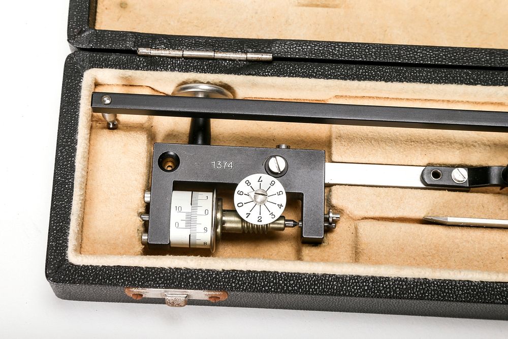 Compensating Polar PlanimeterCartographers used this German-made device to assist in accurately measuring the area of a…