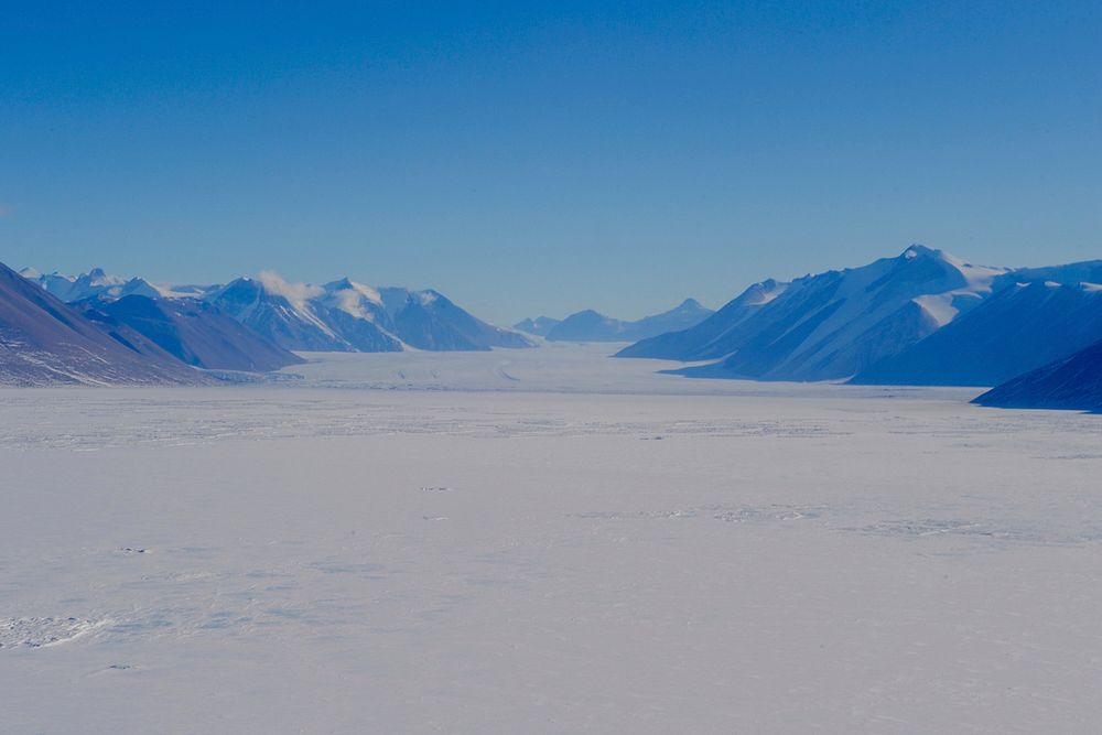 Part of McMurdo Sound, Antarctic Seen by Secretary Kerry During a Helicopter Tour.