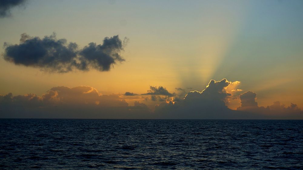 Sunrise over FL Bay. Original public domain image from Flickr