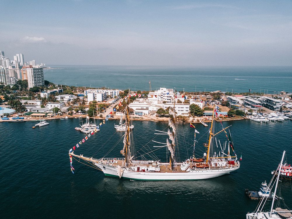 Ship by the port. Free public domain CC0 photo.