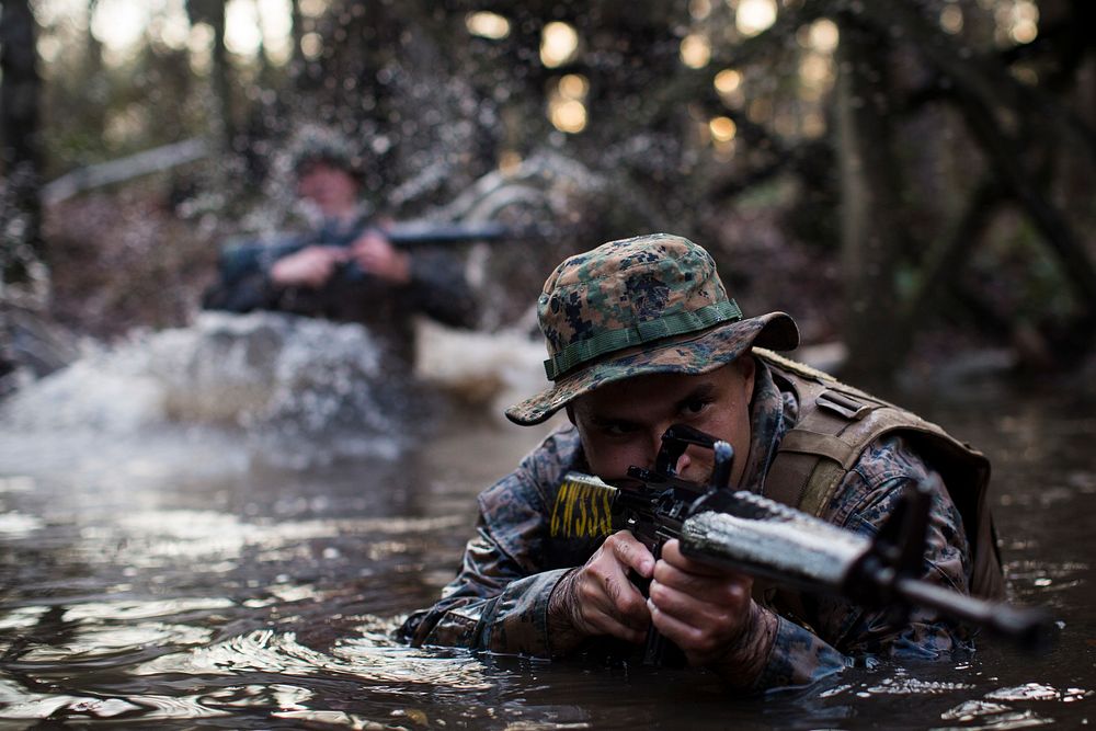 U.S. Marine Corps Cpl. Tanner Casares, a production specialist with the Combat Camera section, Marine Corps Combat Service…