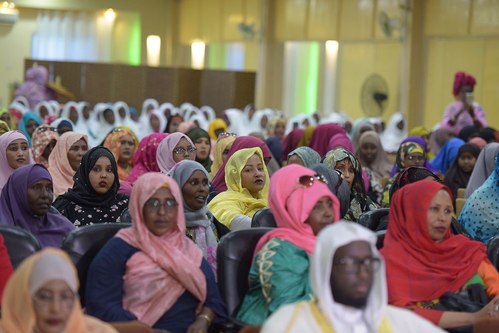 Participants from the different regional states of Somalia, attend the Somali National Women's Conference organised by the…