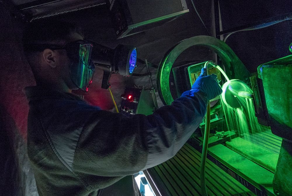 Airman 1st Class Jacob King, a native of Knoxville, Tenn., assigned to the Nondestructive Inspection section of the 3rd…