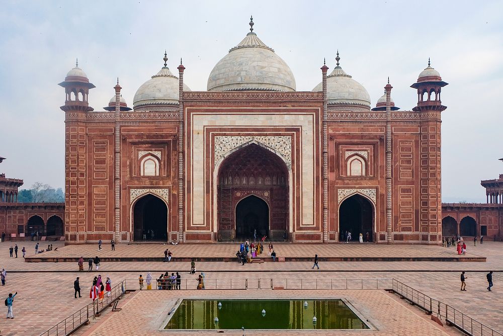 Taj Mahal masjid monument. Free public domain CC0 photo.