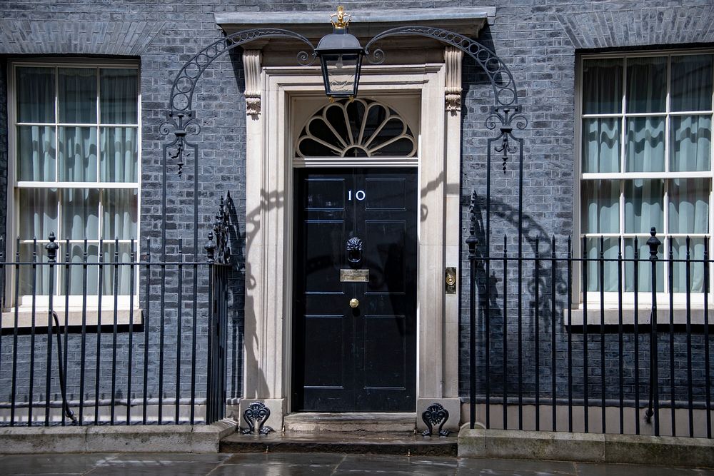10 Downing Street, UK Prime Minister resident. Original public domain image from Flickr