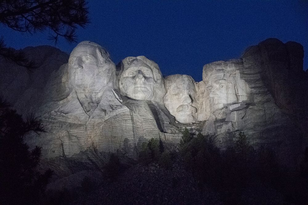 Agriculture Secretary Sonny Perdue tours Mt. Rushmore in the Black Hills National Forest, Keystone, SD, on May 18, 2017.…