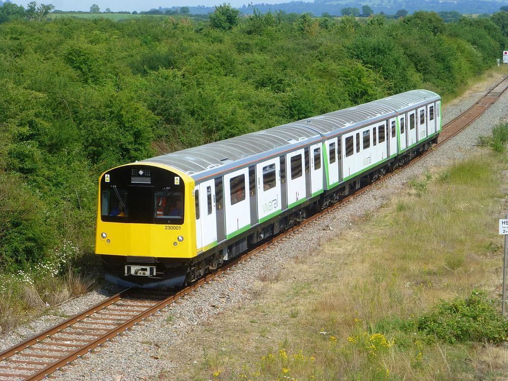 Seen approaching Honeybourne station from the road bridge over the railway.