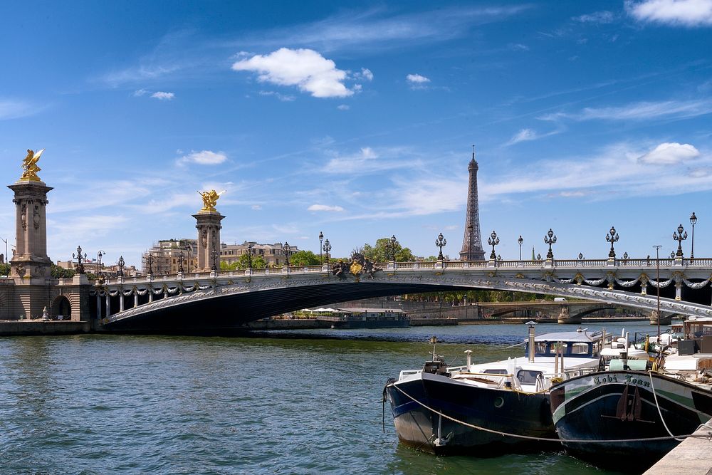 Pont Alexandre III. Original public domain image from Flickr