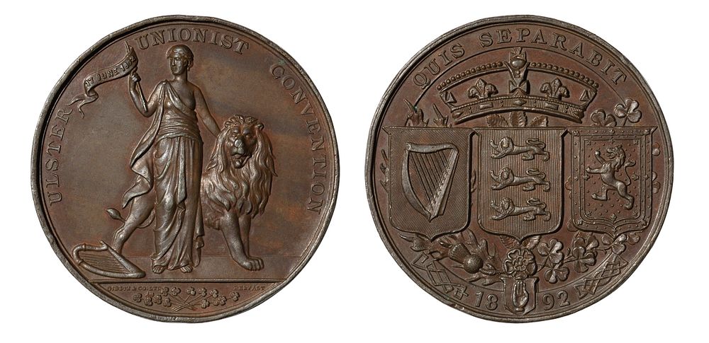 1892 Ulster Unionist Convention Medal.