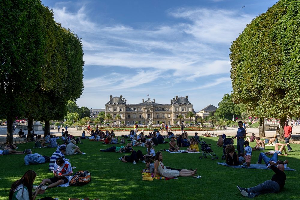 Relaxing in the Luxembourg Gardens