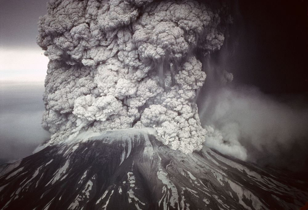 Eruption of Mt St Helens May 18, 1980, Gifford Pinchot National Forest. Original public domain image from Flickr