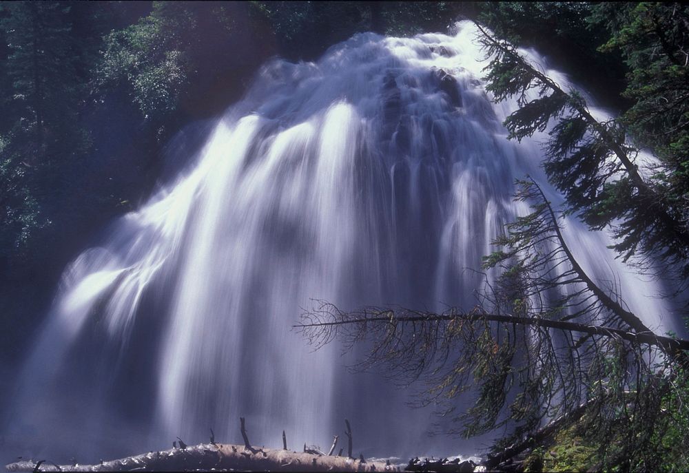 Deschutes National Forest Whychus Falls. Original public domain image from Flickr