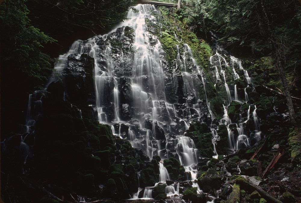 Mt Hood National Forest, Ramona Falls. Original public domain image from Flickr