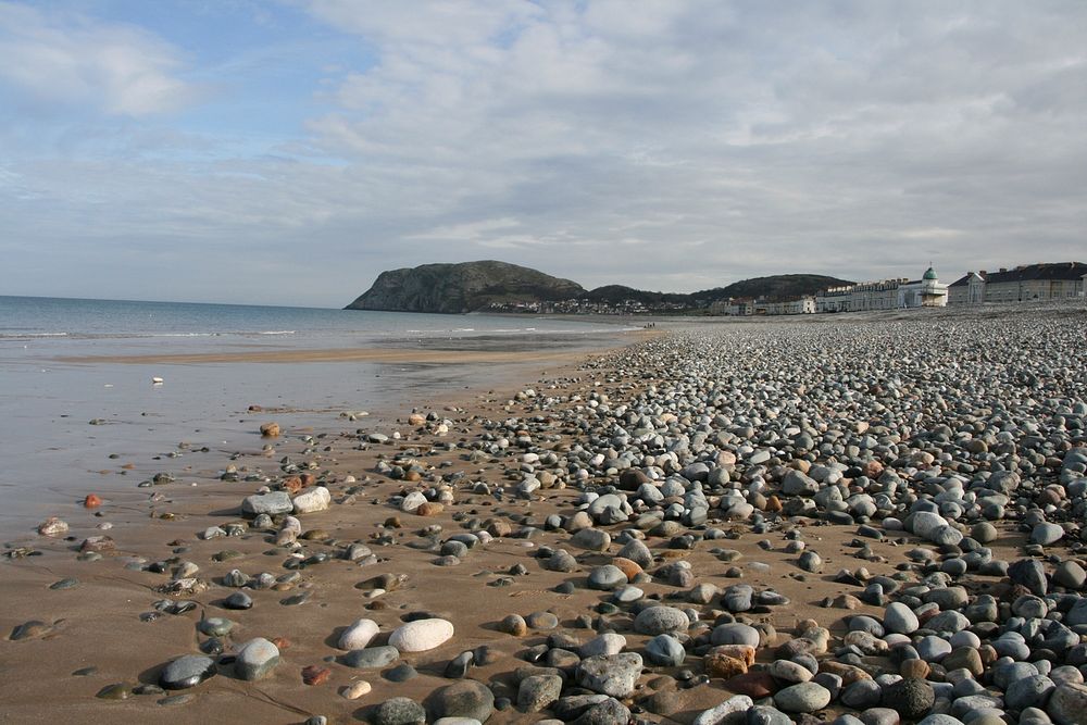 The Beach at Llandudno...and above the pebbles the whole beach wasn't looking bad either.It's a really nice place, and a…