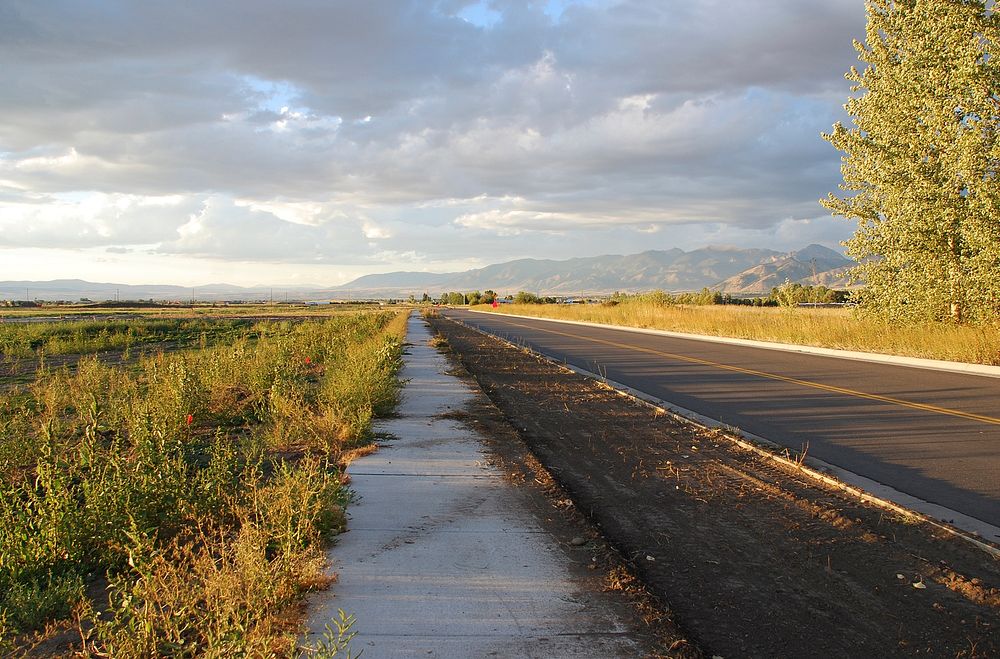 New road for subdivision near Bozeman, MT. August 2007. Original public domain image from Flickr