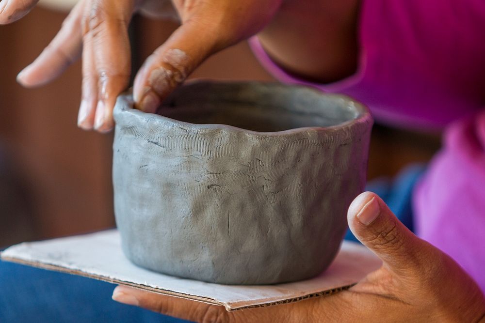 Pinch Pot Workshop at Rancho Sierra Vista. Original public domain image from Flickr