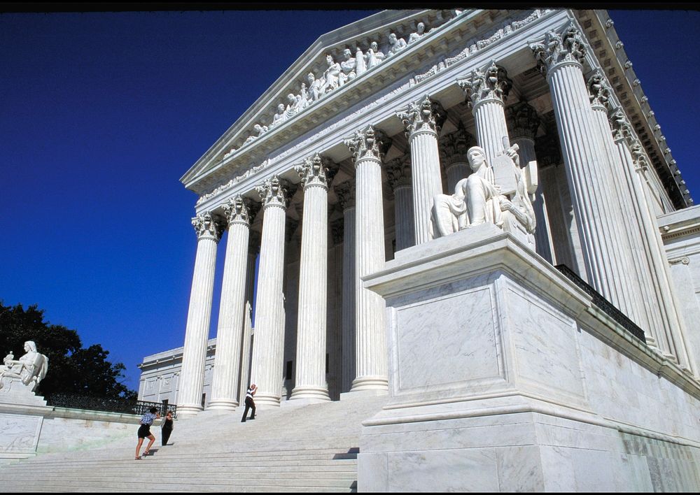Supreme Court in Washington, DC. USDA Photo by Ken Hammond. Original public domain image from Flickr