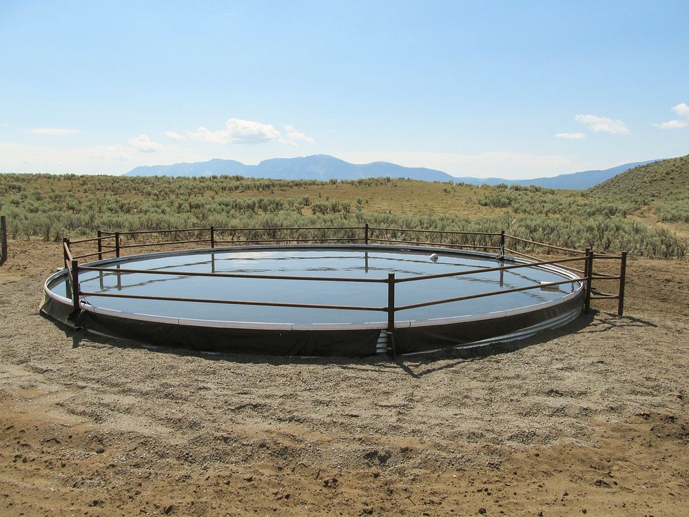 13,000 gallon livestock watering facility, Beaverhead County-Centennial Valley, MT. 2013. Original public domain image from…