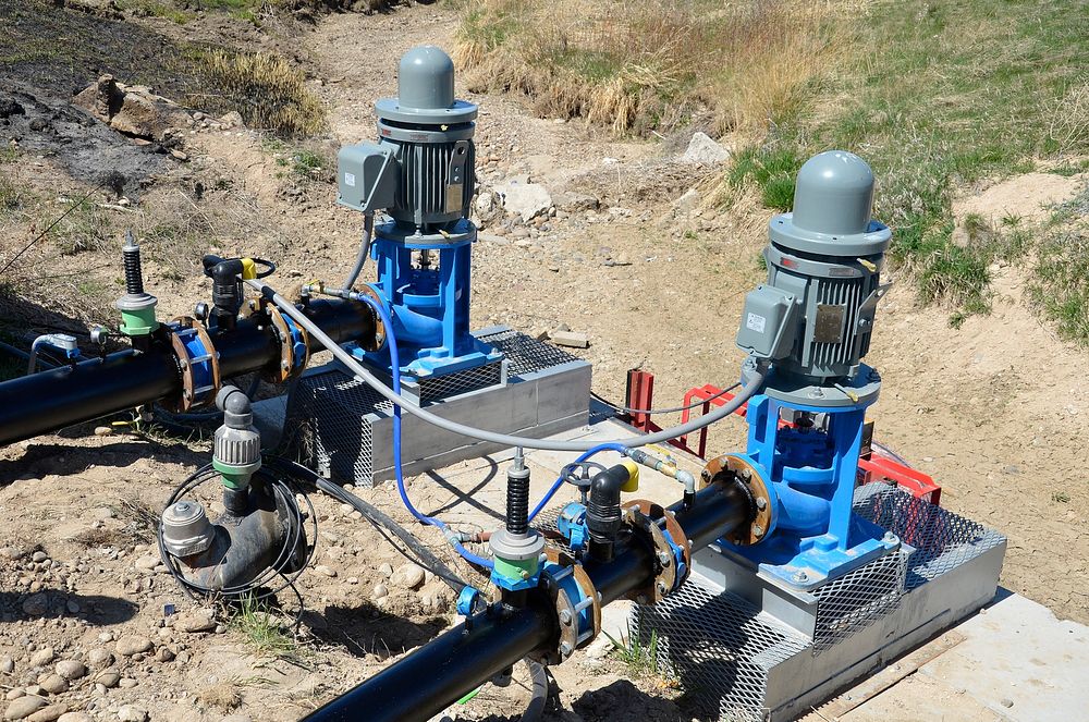 Irrigation pumps installed through the Regional Conservation Partnership Program with Gallatin Valley Land Trust in Gallatin…