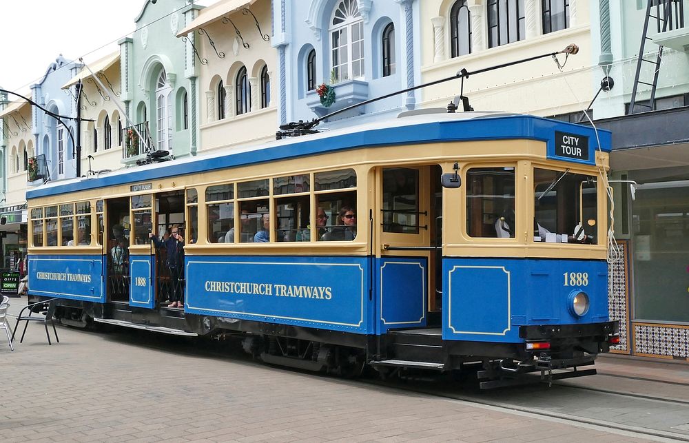 Tram no 1888 Christchurch, NZ.
