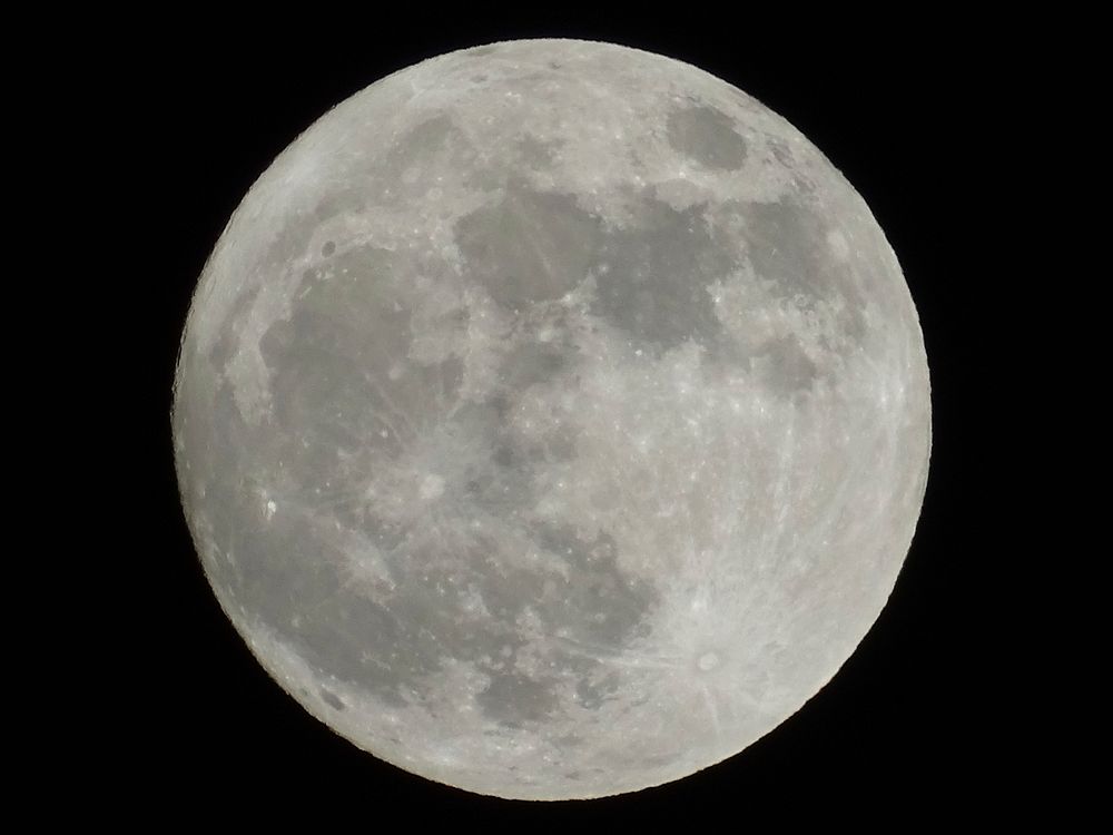 New Year Day Full Moon. Original public domain image from Flickr