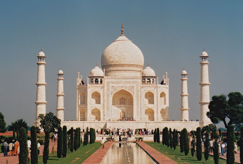 Taj Mahal historical architecture. Free public domain CC0 photo.