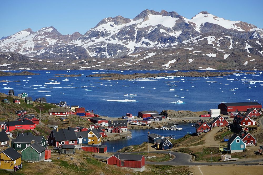 Beautiful scenery of Tasiilaq in Greenland. Free public domain CC0 photo.