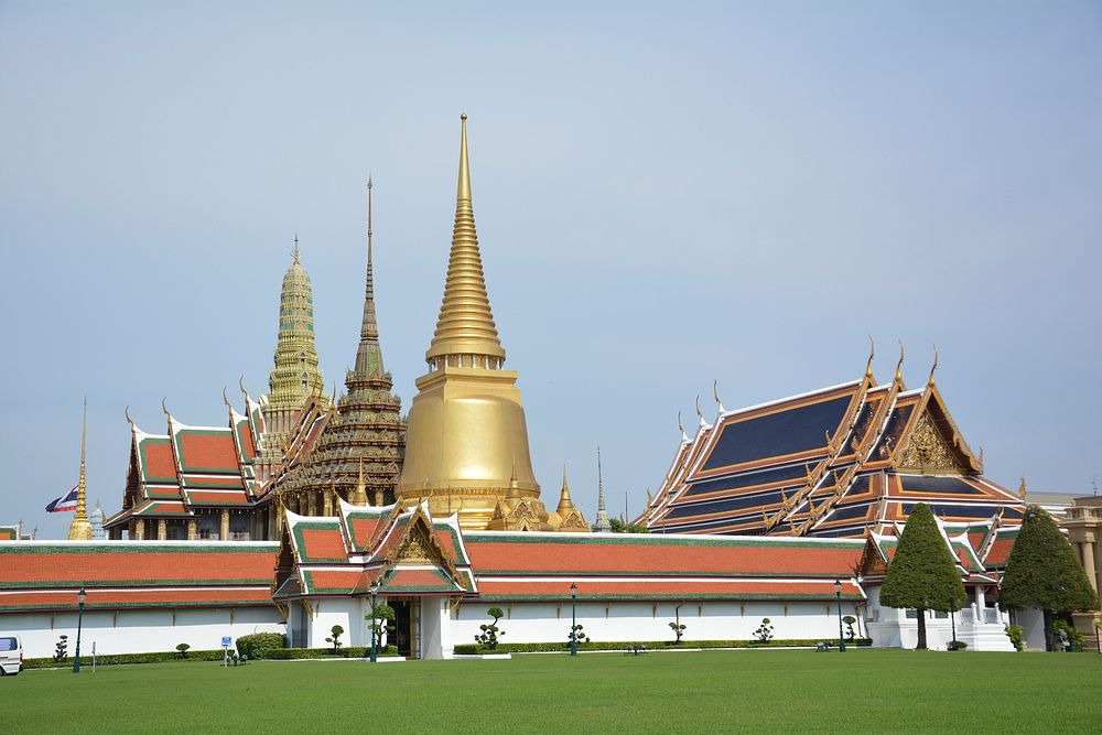 Historical Thai temple architecture. Free public domain CC0 image.