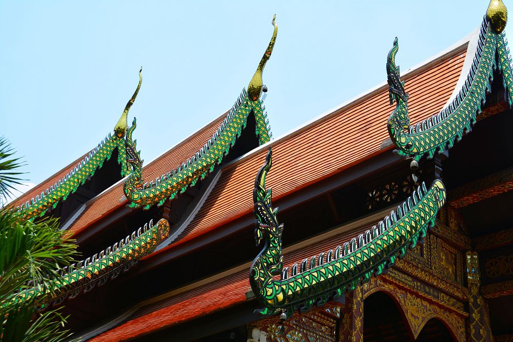 Historical Thai temple architecture. Free public domain CC0 image.
