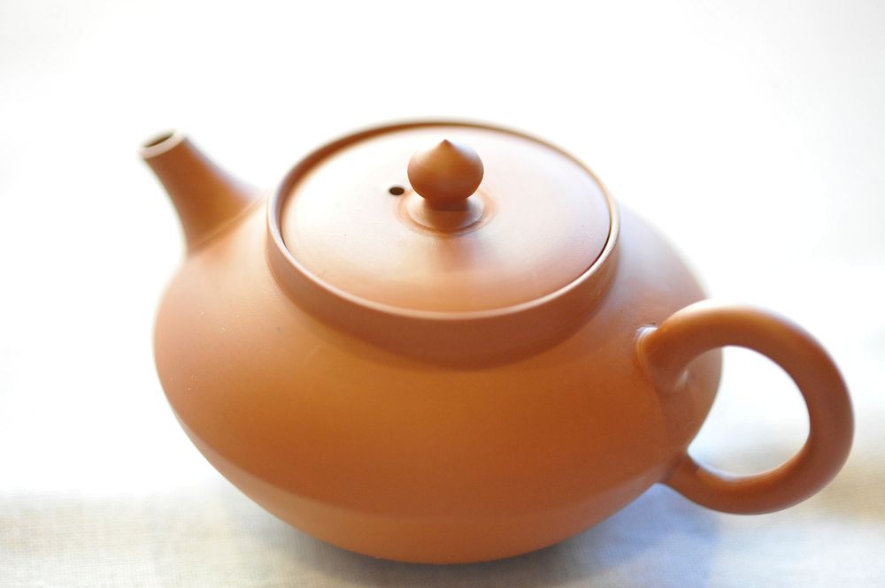 Antique teapots. Free public domain CC0 photo.