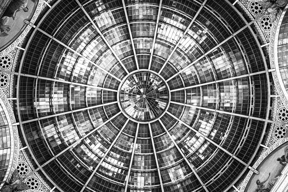 The Fallsview Tourist Area dome from below. Free public domain CC0 image.