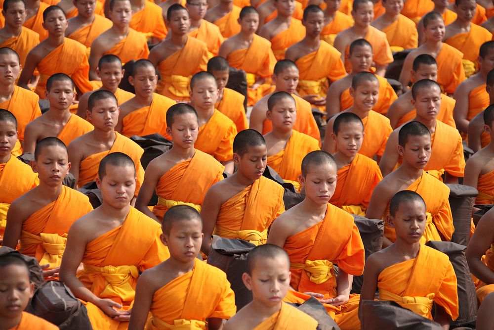 Dhammakaya tradition, Pathum Thani Province, Thailand, Sept. 20, 2014.