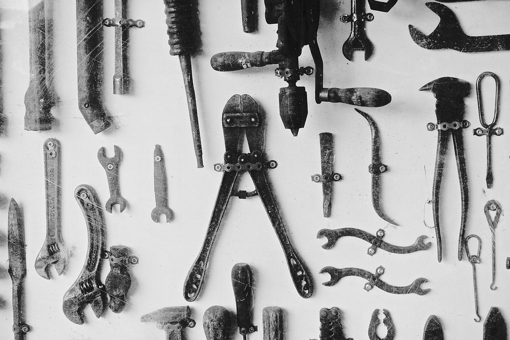 Meta tools. Free public domain CC0 photo.