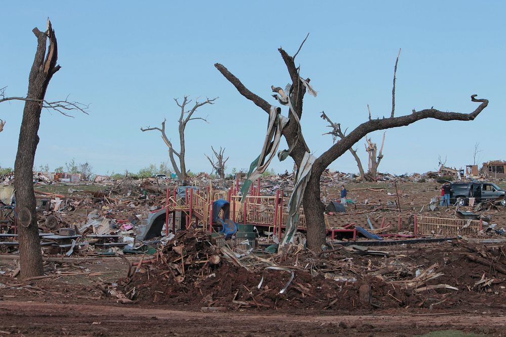 Tornado destruction. Free public domain CC0 photo.