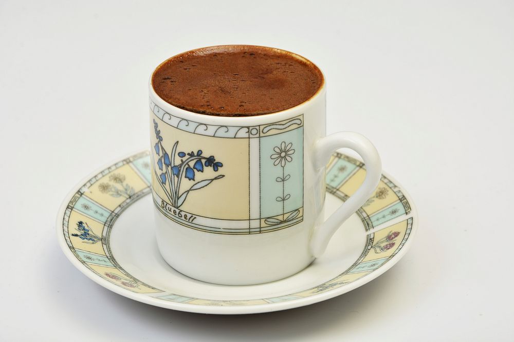 Black coffee with coffee crema. Free public domain CC0 image
