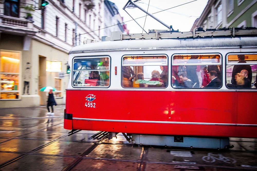 Vienna tram. Free public domain CC0 photo.