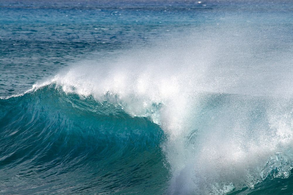 Sea waves crashing close up. Free public domain CC0 photo.